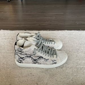 P448 snakeskin high top sneakers